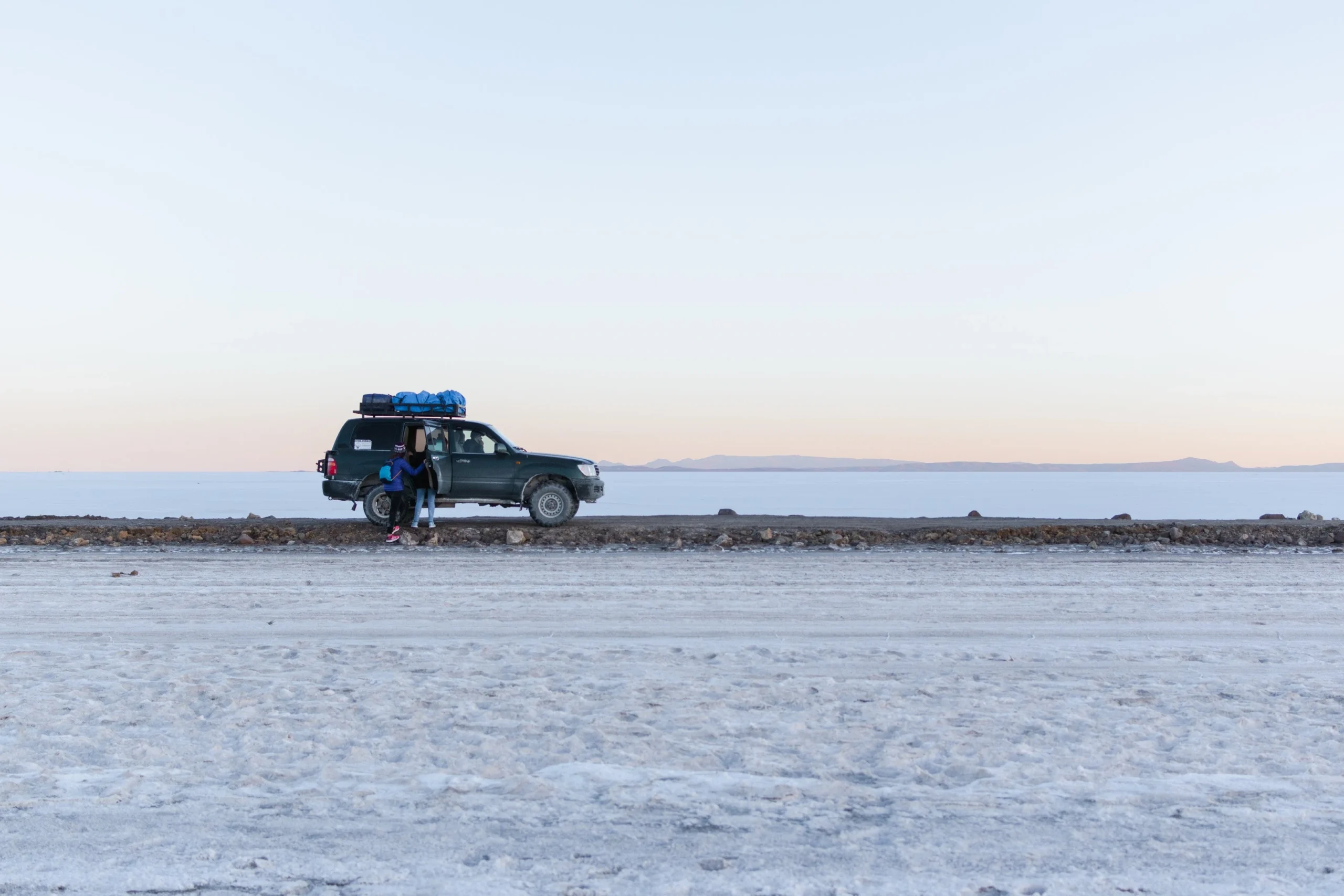 Winter driving techniques.