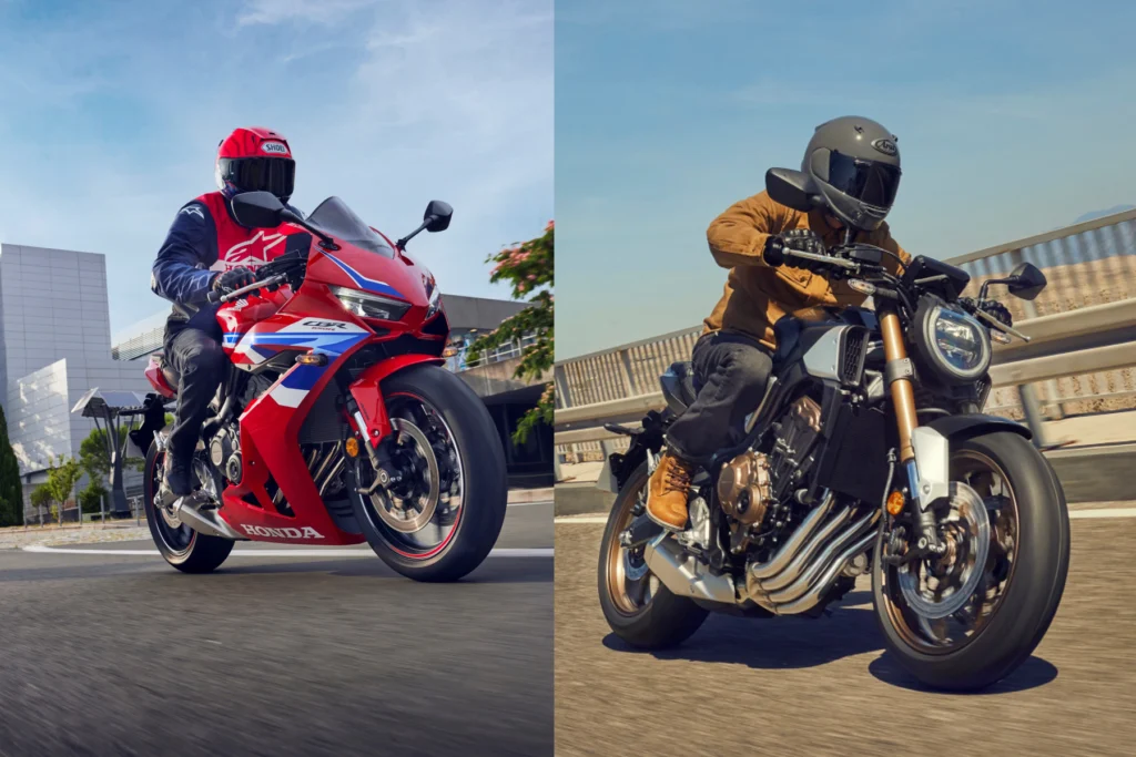 2024 Honda CB650R and CBR650R.