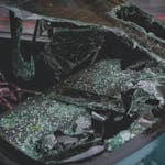 A Broken Windshield of a Car